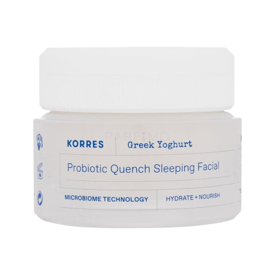 Korres Greek Yoghurt Probiotic Quench Sleeping Facial 40 ml nachtcreme für Frauen