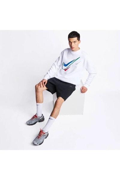 Спортивный брендовый флисовый свитшот Nike Sportswear Multi Swoosh Graphic