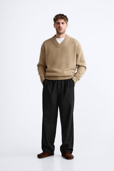 Textured trousers