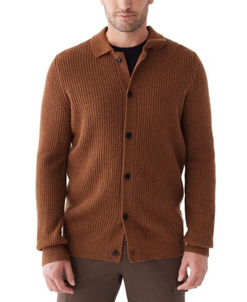 Men's Collared Button Sweater Overshirt