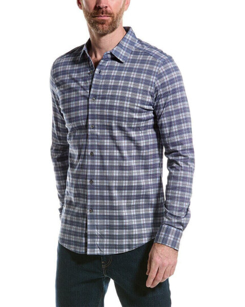 Raffi Plaid Shirt Men's Blue M