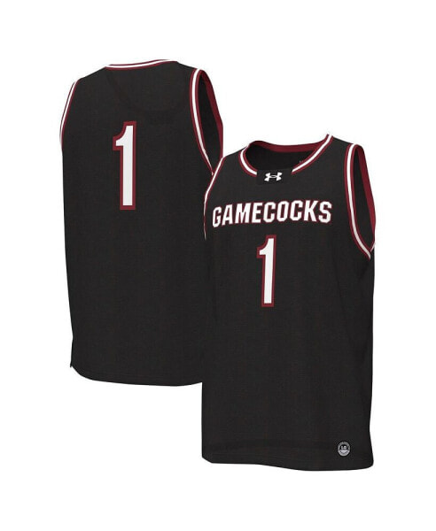 Men's #1 Black South Carolina Gamecocks Replica Basketball Jersey