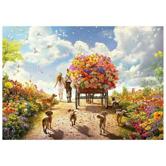 EDUCA 1000 Pieces Flower Cart Puzzle