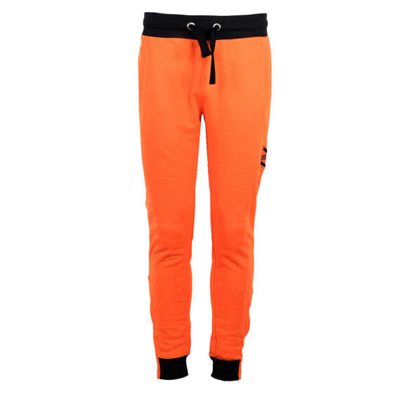 Мужские брюки спортивные оранжевые зауженные летние трикотажные на резинке джоггеры Bikkembergs Spodnie