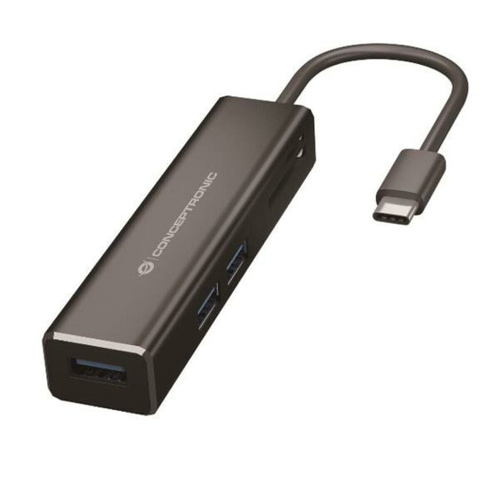 USB-разветвитель Conceptronic 110515707101 Чёрный