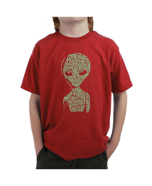 Big Boy's Word Art T-shirt - Alien