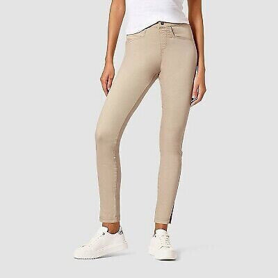 Hue Studio Women's Split Hem Denim Leggings - Simply Taupe S