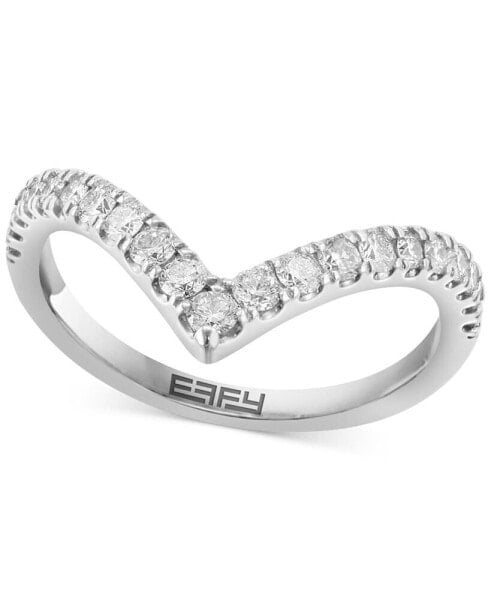 EFFY® Diamond Chevron Ring (1/2 ct. t.w.) in 14k White Gold