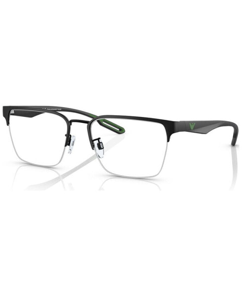 Men's Square Eyeglasses, EA113754-O