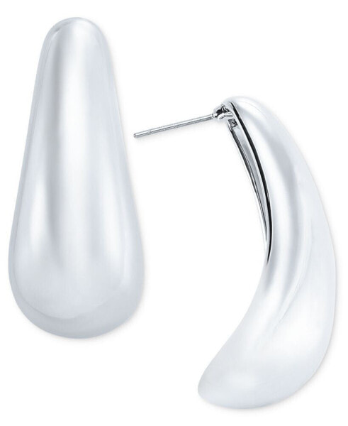 Medium Tapered Statement J-Hoop Earrings, Created for Macy's