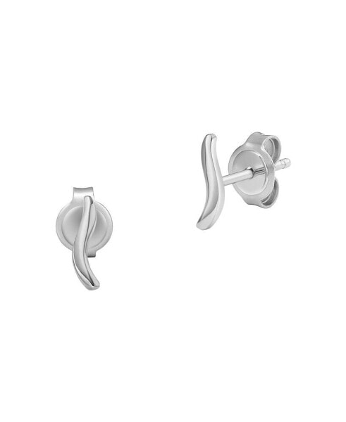 Women's Essential Waves Stainless Steel Stud Earrings