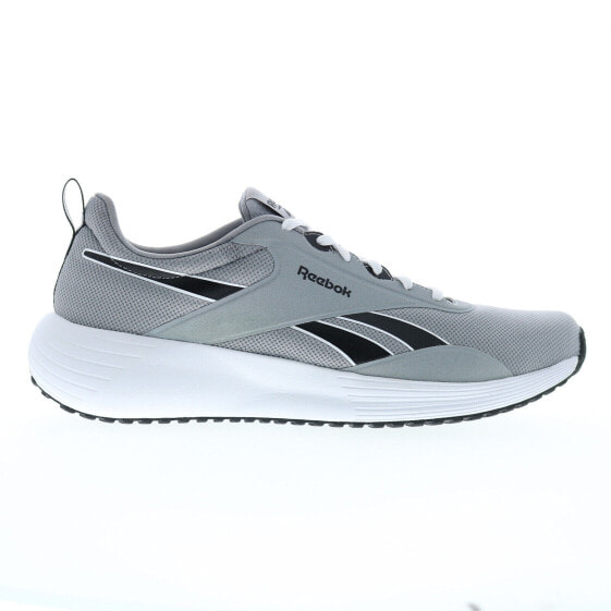 Reebok Lite Plus 4 Mens Gray Canvas Lace Up Athletic Running Shoes