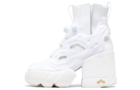 Ботинки Maison Margiela Tabi Instapump Fury Hi, белые, высокие