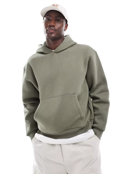 ASOS DESIGN boxy oversized hoodie in khaki