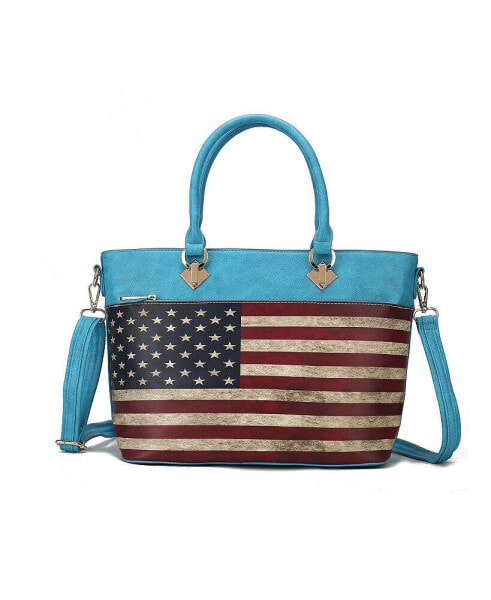 Lilian Women s Patriotic Tote Bag by Mia K