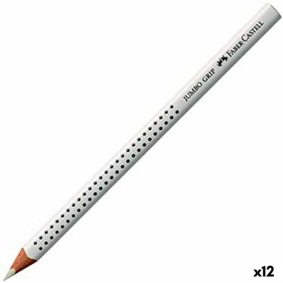 Цветные карандаши Faber-Castell Jumbo Grip Белый (12 штук)