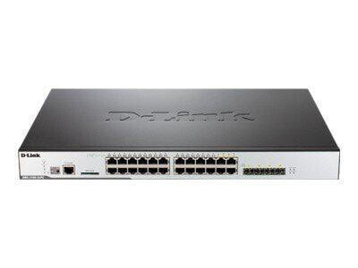 D-Link DWS-3160-24PC - Managed - L2+ - Full duplex - Power over Ethernet (PoE) - Rack mounting - 1U