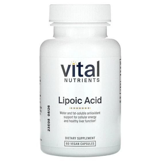 Антиоксидант Vital Nutrients Капсулы Lipoic Acid, 60 шт.