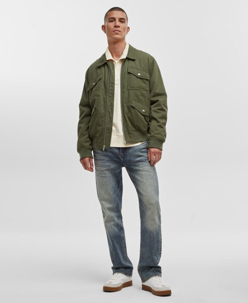 Men's Multi Pocket Bomber Jacket, Created for Macy's