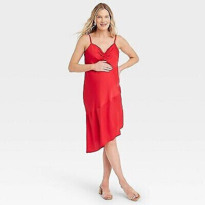 Slip Maternity Dress - Isabel Maternity by Ingrid & Isabel Red XL
