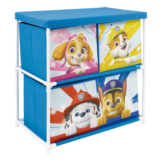 Полка хранения с 3 ящиками PAW PATROL 53x30x60 см.