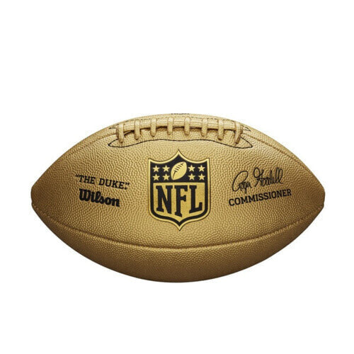 Piłka do futbolu amerykańskiego Wilson NFL The Duke Metallic Edition Gold - WTF1826