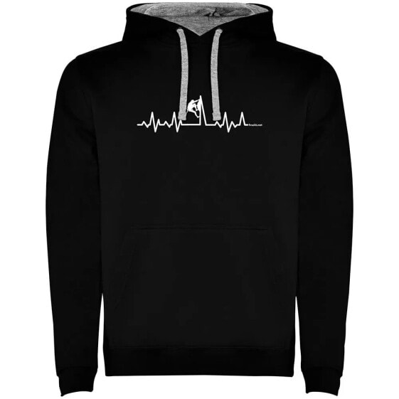 KRUSKIS Climbing Heartbeat Two-Colour hoodie