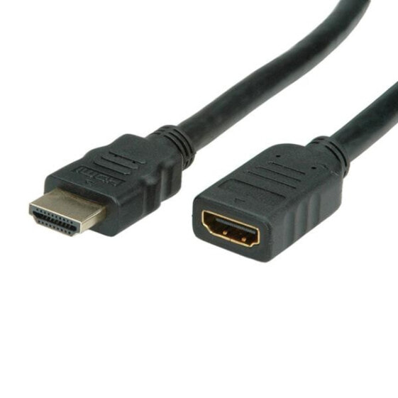 Кабель HDMI высокоскоростной с функцией Ethernet Value - M/F 5 м - 5 м - HDMI Type A (Standard) - HDMI Type A (Standard) - 3D - 10.2 Gbit/s - Черный