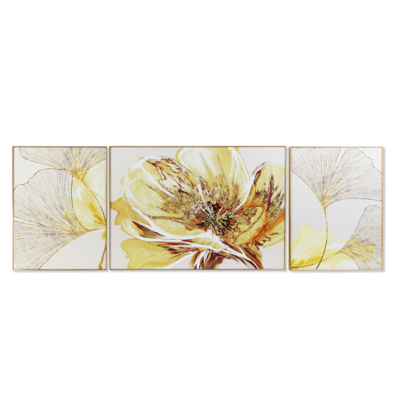 Картина DKD Home Decor Цветы (240 x 3 x 80 cm)