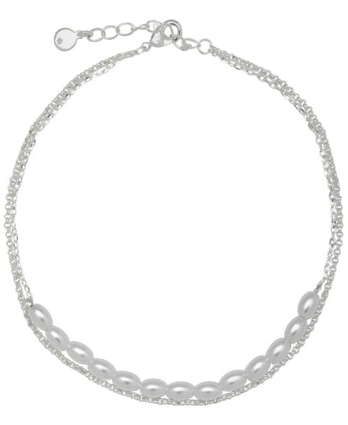 Women's Double Strand Imitation Pearl Anklet