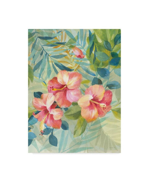 Danhui Nai Hibiscus Garden III Canvas Art - 15" x 20"