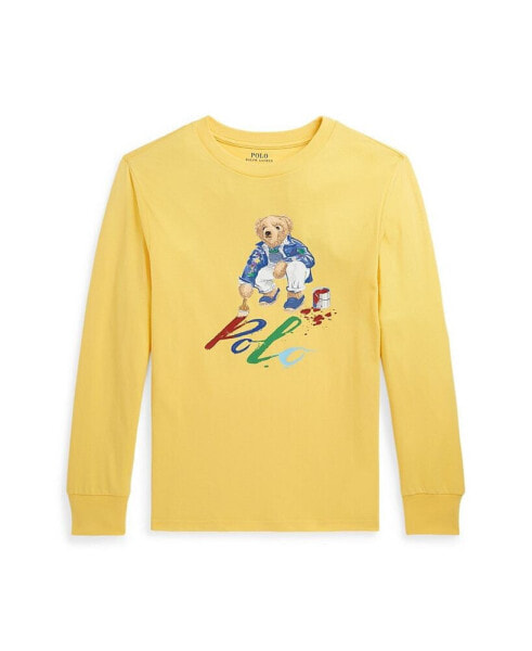 Big Boys Polo Bear Cotton Long-Sleeve T-shirt