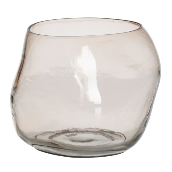 Vase Taupe Crystal 18 x 18 x 14,5 cm