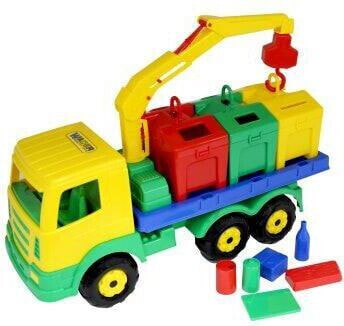 Детский игрушечный транспорт Wader Контейнеровоз в сетке (44181 POLESIE)