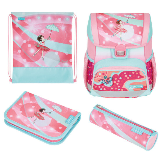 Herlitz Loop Plus Ballet Love - Pencil case - Pencil pouch - School bag - Sport bag - Girl - Grade & elementary school - Backpack - 16 L - Front pocket - Side pocket