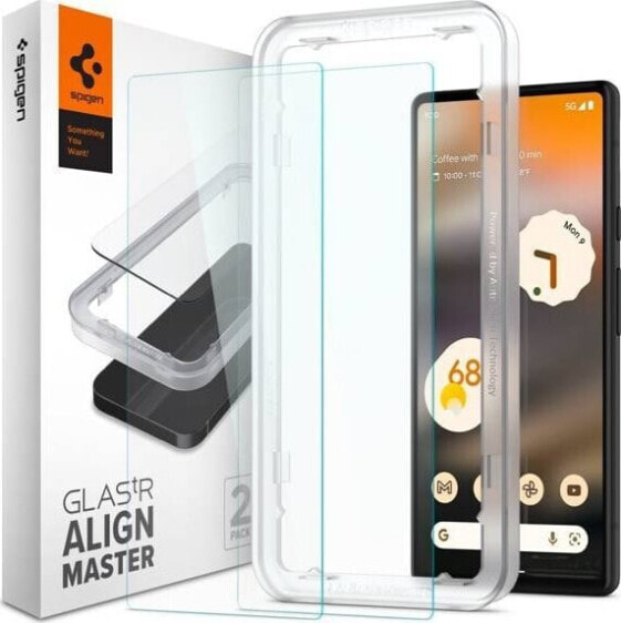 Spigen Szkło hartowane Spigen GLAS.tR Slim AlignMaster Google Pixel 6a [2 PACK]