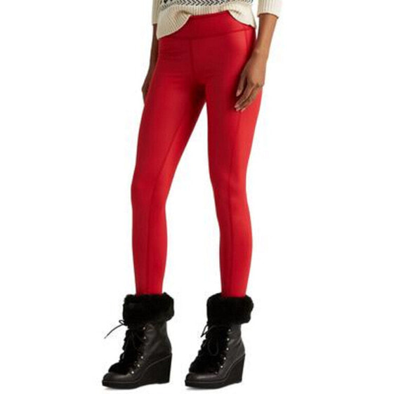 Lauren Ralph Lauren Coated Jersey Leggings Lipstick Red XL
