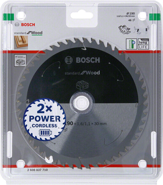 Bosch Piła Standard Wood Accu 190x30x48z