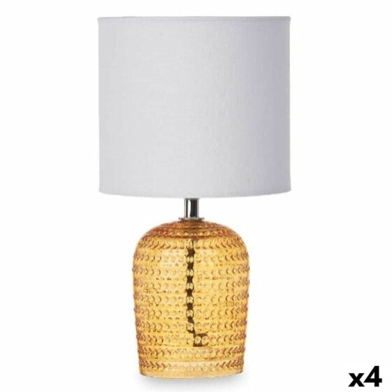 Декоративная настольная лампа Gift Decor Очки 40 W Янтарь Стеклянный 17 x 31 x 17 см (4 штуки)
