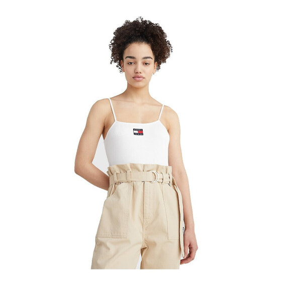 Топ спортивный Tommy Hilfiger tJW BADGE STRAP BODY белый