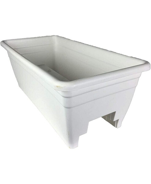 SPX24DB0A1 Deck Rail Box Planter White 24 Inch