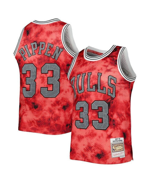 Men's Scottie Pippen Red Chicago Bulls 1997-98 Galaxy Swingman Jersey