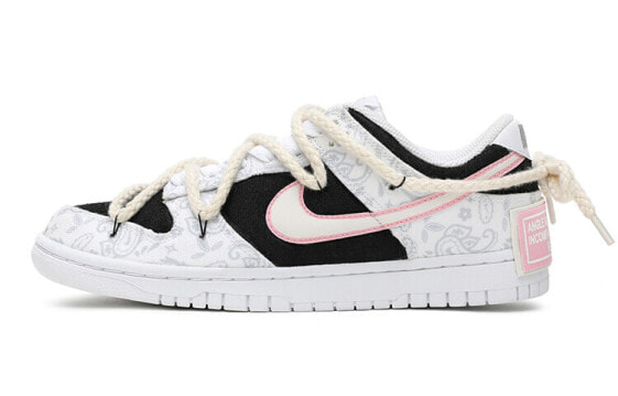 【定制球鞋】 Nike Dunk Low ESS "White Paisley" 电竞少女 甜酷 低帮 板鞋 女款 黑粉 / Кроссовки Nike Dunk Low DJ9955-100