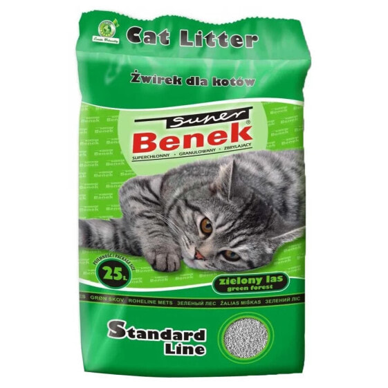 SUPER BENEK Standard Green Forest 25l Cat Litter