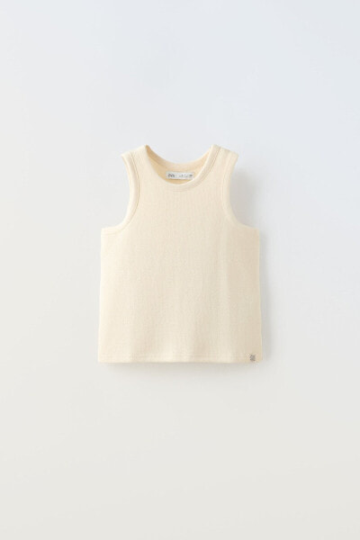 Knit t-shirt with trim