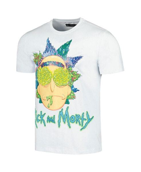 Men's White Rick And Morty Graphic T-Shirt