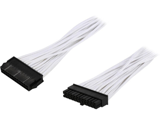 Phanteks PH-CB24P_WT 1.64 ft. (0.50m) 24 Pin M/B Premium Sleeved Extension cable