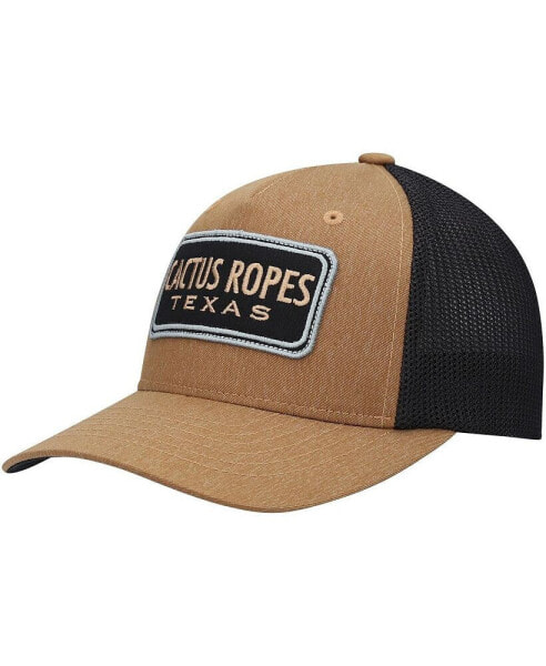 Big Boys Tan, Black Cactus Ropes Trucker Flex Hat