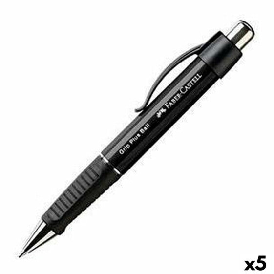 Ручка Faber-Castell Grip Plus Ball M Чёрный 5 штук