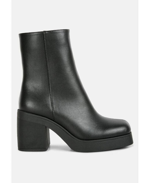 Womens sins platform bootie